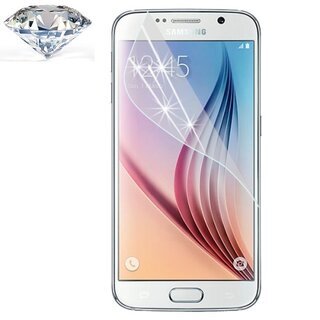 2x Displayschutzfolie Schutzfolie silber Diamant Glitzer fr Samsung Galaxy S6 KLAR