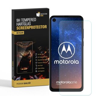 3x 9H Panzerschutzglas für Motorola One Vision Glasfolie Displayschutz HD KLAR