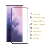 3x 9H Hartglas für OnePlus 7 Pro FULL CURVED Displayschutz SW Klar Schutzfolie Panzerglas Schutzglas Displayglas Tempered Glasfolie Sicherheitsglas Echtglas Panzerfolie