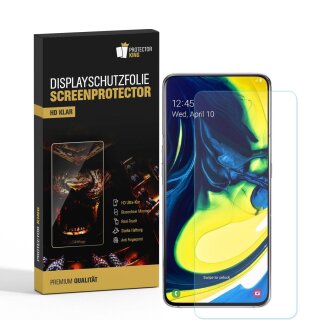 6x Displayschutzfolie für Samsung Galaxy A80 Displayfolie Schutzfolie HD KLAR