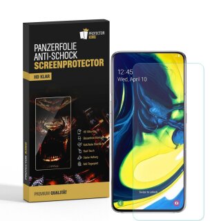 3x 9H Nano-Glass für Samsung Galaxy A80 3D KLAR Anti-Shock Anti-Bruch Anti-Stoß Anti-Schmutz Panzernanoglas Displayschutz Schutzfolie Panzerfolie Panzerglas Screen-Protector