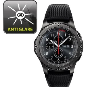 3x Displayschutzfolie für Samsung Galaxy Gear S3 ANTI-REFLEX Displayfolie MATT