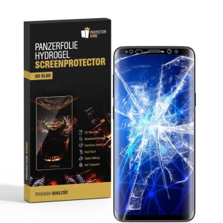 4x Hydrogel-Glass für Samsung Galaxy S9 Selbstheilend für Micro Kratzer 3D KLAR Panzerfolie Displayschutz Schutzfolie Screen-Protector