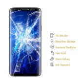 6x Hydrogel-Glass für Samsung Galaxy S9 Selbstheilend für Micro Kratzer 3D KLAR Panzerfolie Displayschutz Schutzfolie Screen-Protector