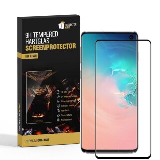 3x 9H Hartglas für Samsung Galaxy S10 FULL CURVED Displayschutz Schutzglas Schutzfolie Panzerfolie SW Panzerglas Displayglas Echtes Tempered Glas