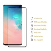 6x 9H Hartglas für Samsung Galaxy S10 FULL CURVED Displayschutz Schutzglas Schutzfolie Panzerfolie SW Panzerglas Displayglas Echtes Tempered Glas