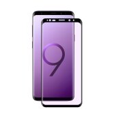 2x 9H Hartglas für Samsung Galaxy S9 FULL CURVED Displayschutz Panzerfolie SW KLAR Schutzglas Panzerglas Schutzfolie Displayglas Glasfolie Echtes Glas