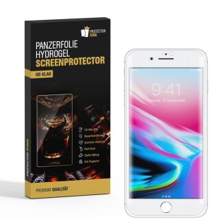 4x Hydrogel-Glass für iPhone 7 Selbstheilend für Micro Kratzer 3D KLAR Panzerfolie Displayschutz Schutzfolie Screen-Protector