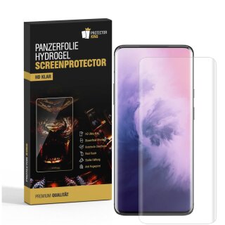 2x Hydrogel-Glass für OnePlus 7 Pro Selbstheilend für Micro Kratzer 3D KLAR Panzerfolie Displayschutz Schutzfolie Screen-Protector