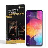 3x Hydrogel-Glass für Samsung Galaxy A50 Selbstheilend für Micro Kratzer 3D KLAR Panzerfolie Displayschutz Schutzfolie Screen-Protector