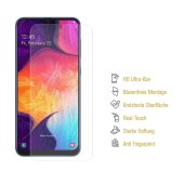 3x Hydrogel-Glass für Samsung Galaxy A50 Selbstheilend für Micro Kratzer 3D KLAR Panzerfolie Displayschutz Schutzfolie Screen-Protector