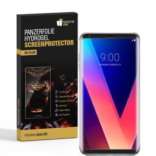 3x Hydropanzerglas für LG V30 Plus HD KLAR FLEXIBLER Displayschutz Schutzglas Hydrogelglas Displayglas Glasfolie Hybridschutzglas