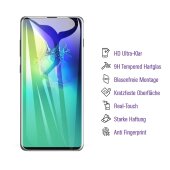 2x UV-Liquid 9H Panzerglas für Samsung Galaxy S10 Plus 3D KLAR echtes Tempered Panzerhartglas Schutzglas Displayschutz Panzerfolie Schutzfolie Screen Protector