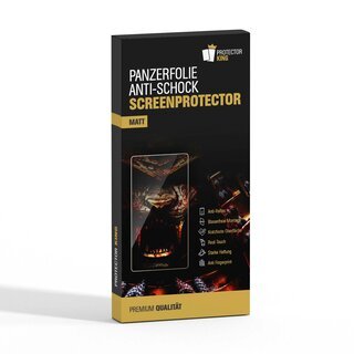 1x Panzerfolie fr iPad 10.2 8 Gn. Displayschutz Schutzfolie MATT ANTI-REFLEX/ ANTI-SHOCK/ ANTI-KRATZ/ ANTI-BRUCH/ ANTI-SCHMUTZ
