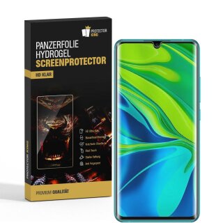 2x Hydrogel-Glass für Xiaomi Mi Note 10 Pro Selbstheilend für Micro Kratzer 3D KLAR Panzerfolie Displayschutz Schutzfolie Screen-Protector