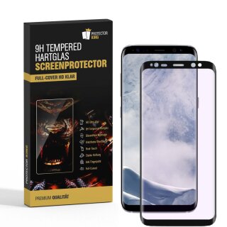 1x 9H Hartglas für Samsung Galaxy S8 FULL CURVED Displayschutz Panzerfolie SW KLAR Schutzglas Panzerglas Schutzfolie Displayglas Glasfolie Echtes Glas