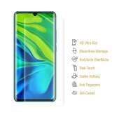6x Panzerfolie für Xiaomi Mi Note 10 FULL COVER Displayschutzfolie HD KLAR