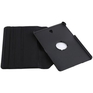 Tablet Tasche fr Samsung Galaxy Tab S4 10.5 Leder Schutzhlle 360 Case Cover Schwarz