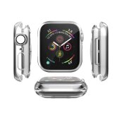 Schutzhülle für Apple Watch 4/ 5/ 6/ 2020/ 2023/ SE 40 mm Case Cover Bumper Displayschutz Hülle Tasche Silber