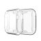 Schutzhülle für Apple Watch 4/ 5/ 6/ 2020/ 2023/ SE 40 mm Case Cover Bumper Displayschutz Hülle Tasche Silber