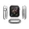Schutzhülle für Apple Watch 4/ 5/ 6/ 2020/ 2023/ SE 40 mm Case Cover Bumper Displayschutz Hülle Tasche Silber