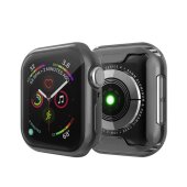 Schutzhülle für Apple Watch 4/ 5/ 6/ 2020/ 2023/ SE 44 mm Case Cover Bumper Displayschutz Hülle Tasche Schwarz