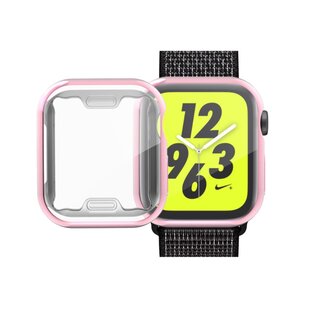 Schutzhlle fr Apple Watch 4 & 5 444mm TPU Case Displayschutz Hlle Tasche Pink