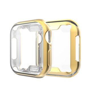 Schutzhlle fr Apple Watch 4 & 5 444mm TPU Case Displayschutz Hlle Tasche Gold