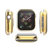 Schutzhülle für Apple Watch 4/ 5/ 6/ 2020/ 2023/ SE 44 mm Case Cover Bumper Displayschutz Hülle Tasche Gold