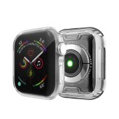 Schutzhülle für Apple Watch 4/ 5/ 6/ 2020/ 2023/ SE 44 mm Case Cover Bumper Displayschutz Hülle Tasche Silber