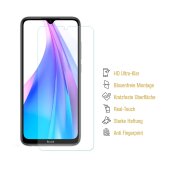 4x Panzerfolie für Xiaomi Mi Note 8 ANTI-SCHOCK Displayschutz Displayfolie KLAR