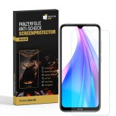 6x Panzerfolie für Xiaomi Mi Note 8 ANTI-SCHOCK Displayschutz Displayfolie KLAR