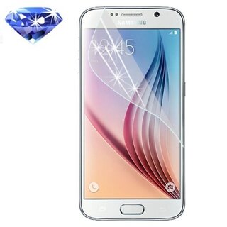 2x Displayschutzfolie Schutzfolie blau Diamant Glitzer fr Samsung Galaxy S6 KLAR