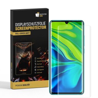 6x Displayfolie für Xiaomi Mi Note 10 FULL COVER Displayschutzfolie MATT