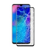 1x 9H Hartglas für Huawei P30 Lite FULL COVER Panzerfolie Displayschutz KLAR SW Panzerglas Schutzglas Schutzfolie