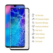 2x 9H Hartglas für Huawei P30 Lite FULL COVER Panzerfolie Displayschutz KLAR SW Panzerglas Schutzglas Schutzfolie