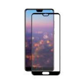 3x 9H Panzerglas für Huawei P20 FULL COVER Displayschutz Schutzglas Hartglas Schutzfolie Panzerfolie KLAR Tempered echtes Displayglas Glasfolie Displayfolie Folie Transparent