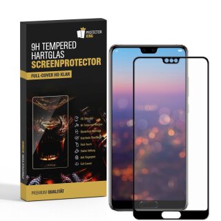 3x 9H Panzerglas für Huawei P20 Pro FULL COVER Displayschutz Schutzglas Hartglas Schutzfolie Panzerfolie KLAR Tempered echtes Displayglas Glasfolie Displayfolie Folie Transparent