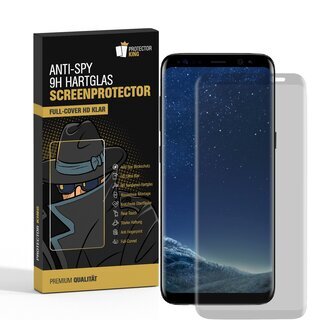 1x 9H Panzerglas fr Samsung Galaxy S8 Plus FULL CURVED Privacy ANTI-SPY Schutzglas Panzerfolie Displayschutz HD Schutzfolie Blickschutz