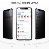 1x Blickschutz 9H Panzerhartglas für iPhone X ANTI-SPY PRIVACY Displayschutz Panzerfolie Schutzfolie echtes Tempered Panzerglas Schutzglas Screen Protector