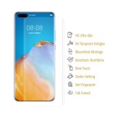 3x 9H Panzerglas für Huawei P40 Pro FULL CURVED Displayschutz Schutzglas Panzerfolie Schutzfolie Displayglas Hartglas echtes Tempered Sicherheitsglas Glasfolie