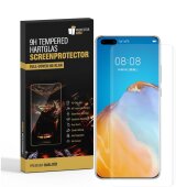 6x 9H Panzerglas für Huawei P40 Pro FULL CURVED Displayschutz Schutzglas Panzerfolie Schutzfolie Displayglas Hartglas echtes Tempered Sicherheitsglas Glasfolie
