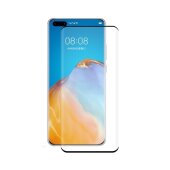 1x 9H Panzerglas für Huawei P40 Pro FULL CURVED Displayschutz Schutzglas Panzerfolie Schutzfolie Displayglas Hartglas echtes Tempered Sicherheitsglas Glasfolie