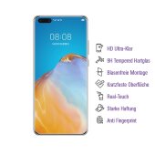 2x UV-Liquid 9H Panzerglas für Huawei P40 Pro 3D KLAR echtes Tempered Panzerhartglas Schutzglas Displayschutz Panzerfolie Schutzfolie Screen Protector