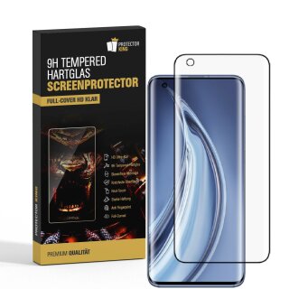 6x Panzerglas für Xiaomi Mi 10 Pro FULL CURVED Displayschutz Schutzglas Panzerfolie SW KD KLAR Schutzfolie Hartglas Displayglas Tempered Glasfolie Sicherheitsglas Echtglas