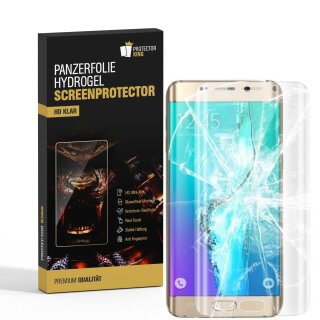 4x Hydrogel-Glass für Samsung Galaxy S6 Edge Selbstheilend für Micro Kratzer 3D KLAR Panzerfolie Displayschutz Schutzfolie Screen-Protector