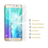 4x Hydrogel-Glass für Samsung Galaxy S6 Edge Selbstheilend für Micro Kratzer 3D KLAR Panzerfolie Displayschutz Schutzfolie Screen-Protector