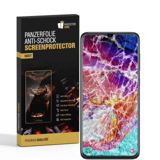 2x Panzerfolie fr Samsung Galaxy A51 ANTI-SCHOCK Displayschutzfolie MATT