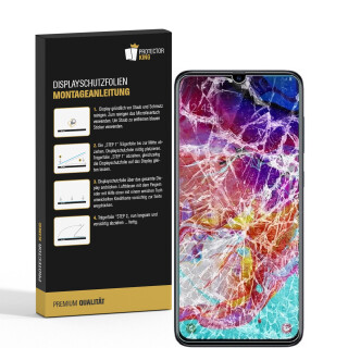 2x Panzerfolie fr Samsung Galaxy A51 ANTI-SCHOCK Displayschutzfolie MATT