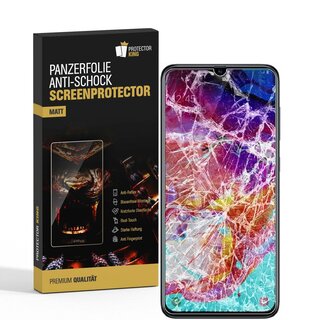 3x Panzerfolie fr Samsung Galaxy A51 ANTI-SCHOCK Displayschutzfolie MATT